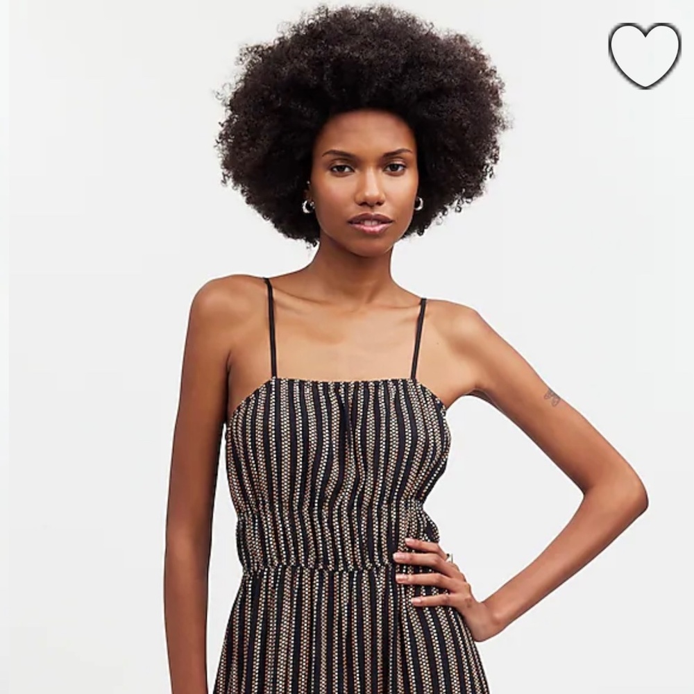 Madewell Smocked Square-Neck Mini Dress in Stripe